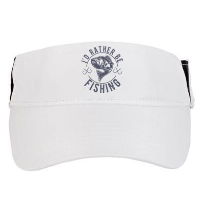 I’d Rather Be Fishing Funny Fishing Saying Graphic Novelty Adult Drive Performance Visor