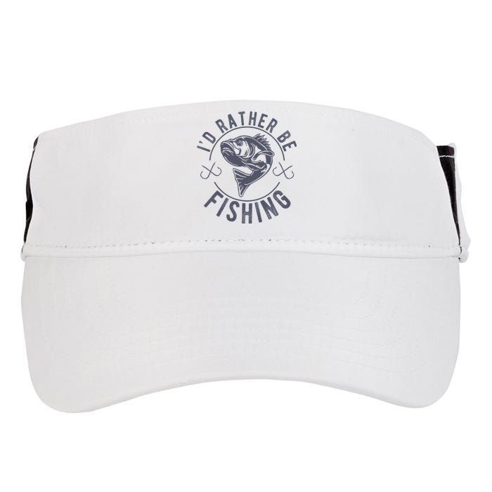 I’d Rather Be Fishing Funny Fishing Saying Graphic Novelty Adult Drive Performance Visor