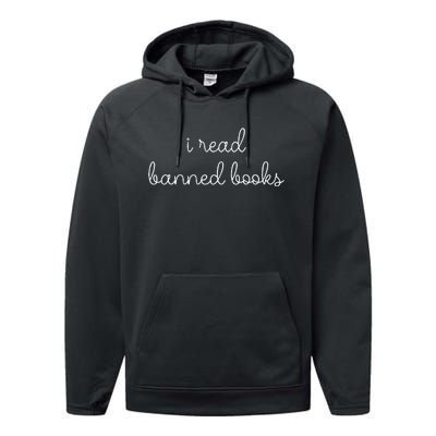 I Read Banned Books Performance Fleece Hoodie