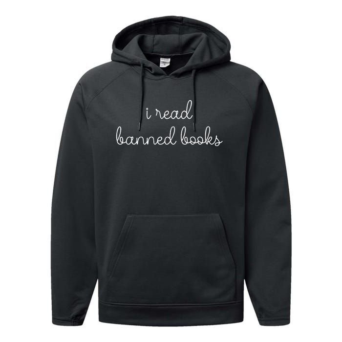 I Read Banned Books Performance Fleece Hoodie