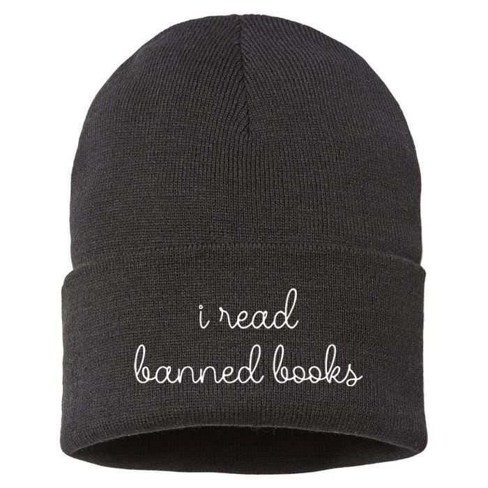 I Read Banned Books Sustainable Knit Beanie