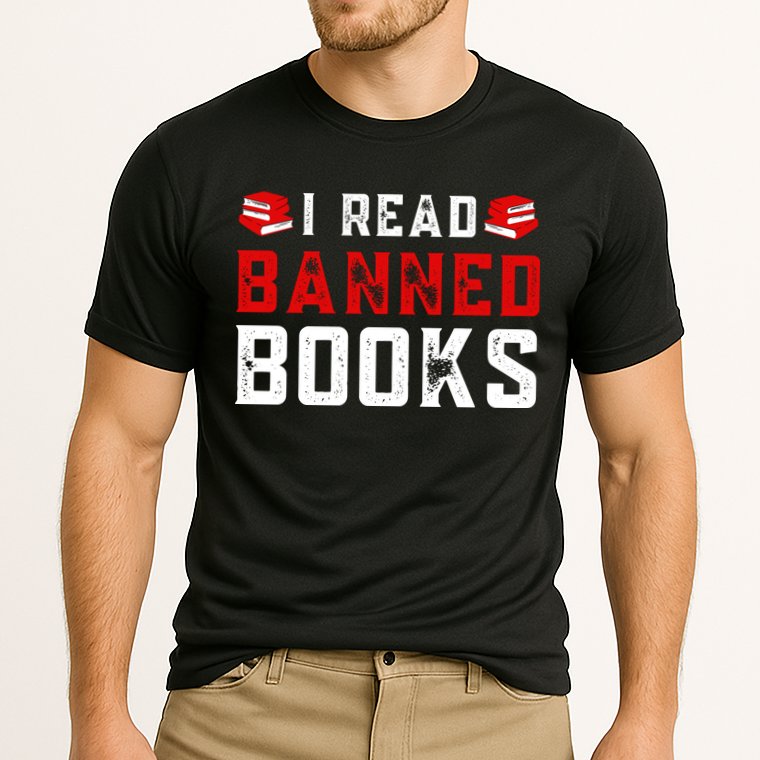 I Read Banned Books Im With The Banned Vintage Retro Performance Shirt