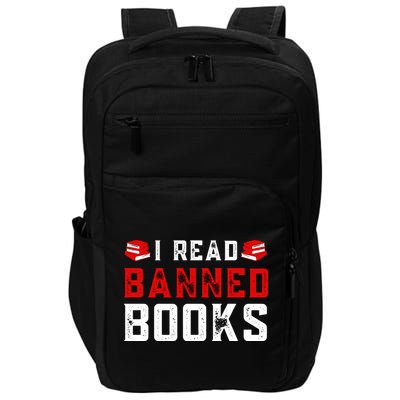 I Read Banned Books Im With The Banned Vintage Retro Impact Tech Backpack