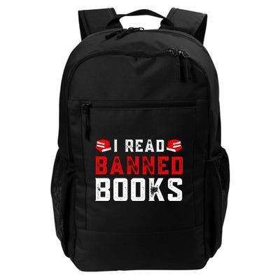 I Read Banned Books Im With The Banned Vintage Retro Backpack