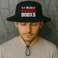 I Read Banned Books Im With The Banned Vintage Retro Bucket Hat