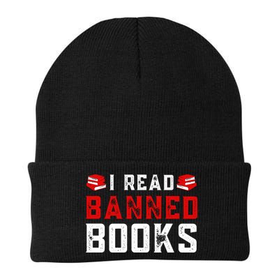 I Read Banned Books Im With The Banned Vintage Retro Beanie