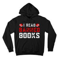 I Read Banned Books Im With The Banned Vintage Retro Tall Hoodie