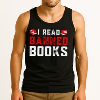 I Read Banned Books Im With The Banned Vintage Retro Tank Top
