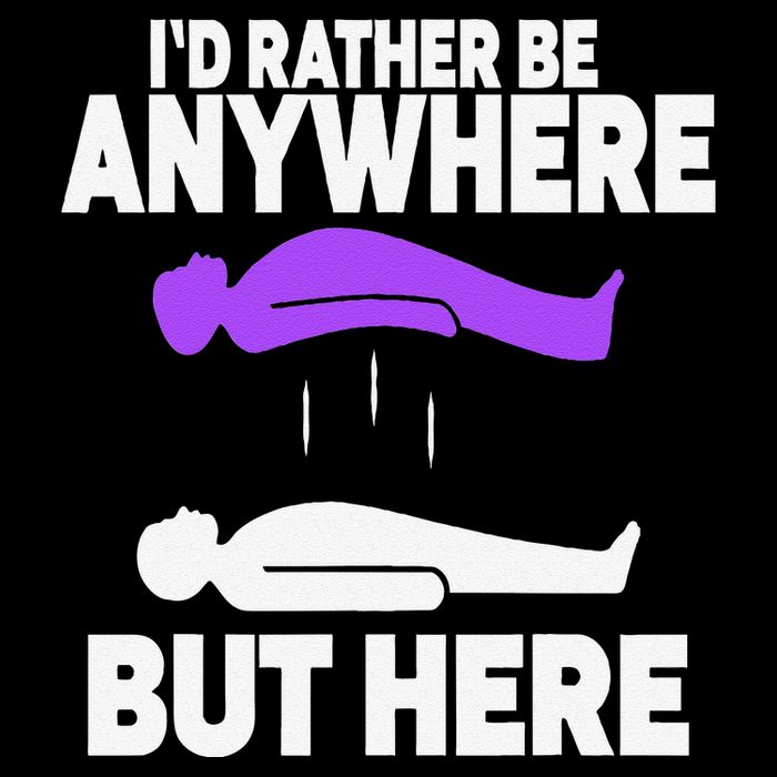 ID Rather Be Anywhere But Here Astral Projection Daily Commute Backpack