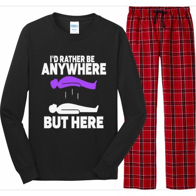 ID Rather Be Anywhere But Here Astral Projection Long Sleeve Pajama Set