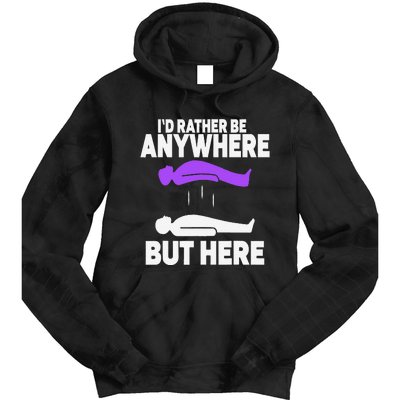 ID Rather Be Anywhere But Here Astral Projection Tie Dye Hoodie