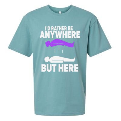 ID Rather Be Anywhere But Here Astral Projection Sueded Cloud Jersey T-Shirt