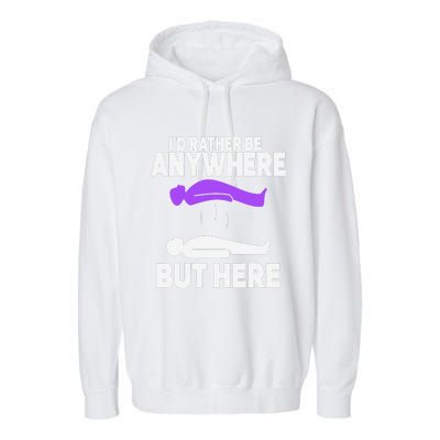 ID Rather Be Anywhere But Here Astral Projection Garment-Dyed Fleece Hoodie