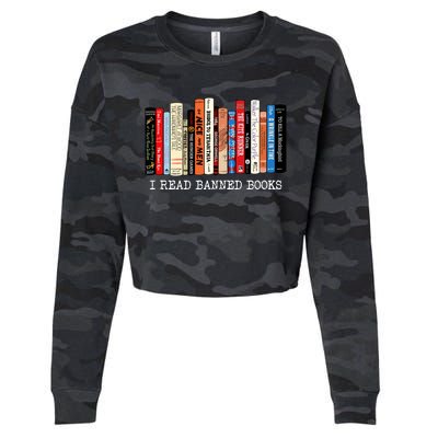 I Read Banned Books Week Librarian Freadom Reader Nerd Gift Cropped Pullover Crew