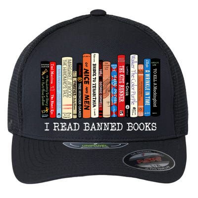 I Read Banned Books Week Librarian Freadom Reader Nerd Gift Flexfit Unipanel Trucker Cap