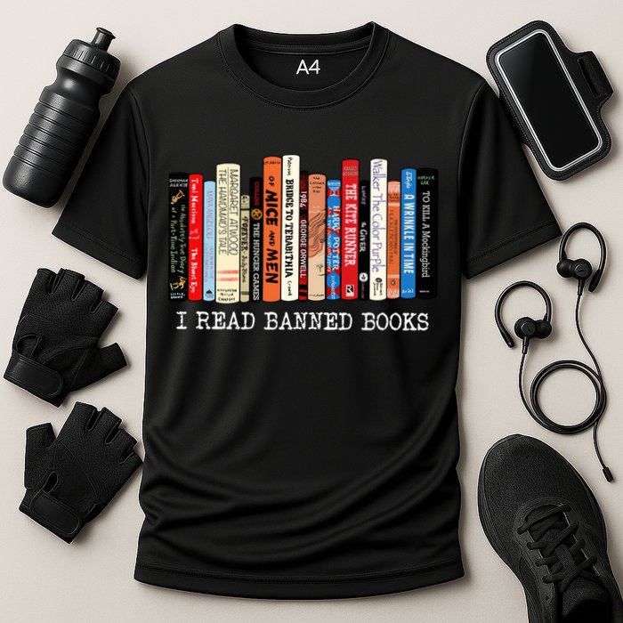 I Read Banned Books Week Librarian Freadom Reader Nerd Gift Performance Shirt