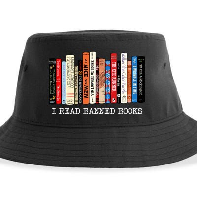 I Read Banned Books Week Librarian Freadom Reader Nerd Gift Sustainable Bucket Hat