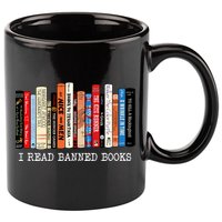 I Read Banned Books Week Librarian Freadom Reader Nerd Gift 11oz C Handle Ceramic Mug