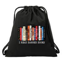 I Read Banned Books Week Librarian Freadom Reader Nerd Gift Drawstring Bag
