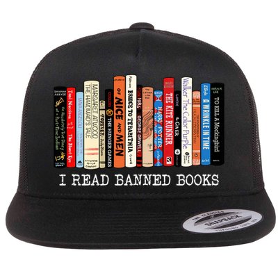 I Read Banned Books Week Librarian Freadom Reader Nerd Gift Flatbill Hat