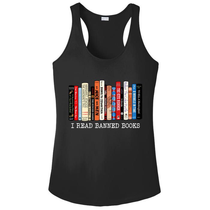 I Read Banned Books Week Librarian Freadom Reader Nerd Gift Ladies PosiCharge Competitor Racerback Tank