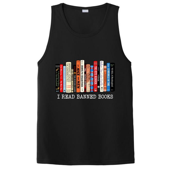 I Read Banned Books Week Librarian Freadom Reader Nerd Gift PosiCharge Competitor Tank
