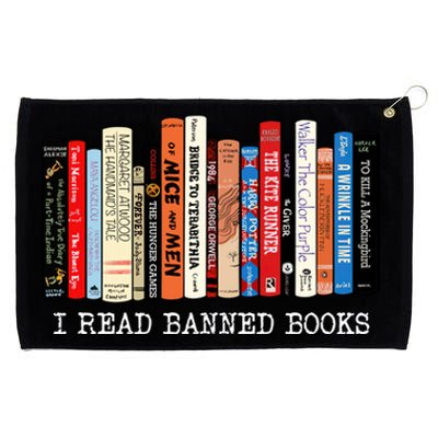 I Read Banned Books Week Librarian Freadom Reader Nerd Gift Grommeted Golf Towel