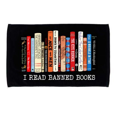 I Read Banned Books Week Librarian Freadom Reader Nerd Gift Microfiber Hand Towel