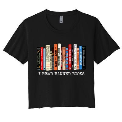 I Read Banned Books Week Librarian Freadom Reader Nerd Gift Crop Top