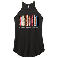 I Read Banned Books Week Librarian Freadom Reader Nerd Gift Women's Perfect Tri Rocker Tank