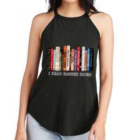 I Read Banned Books Week Librarian Freadom Reader Nerd Gift Women's Perfect Tri Rocker Tank