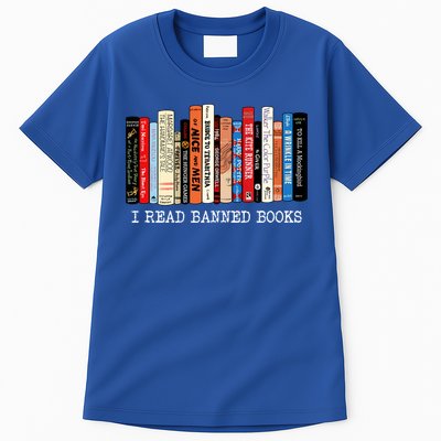 I Read Banned Books Week Librarian Freadom Reader Nerd Gift Tall T-Shirt