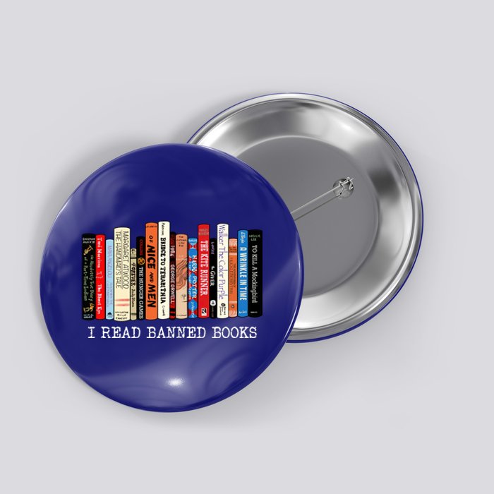 I Read Banned Books Week Librarian Freadom Reader Nerd Gift Button