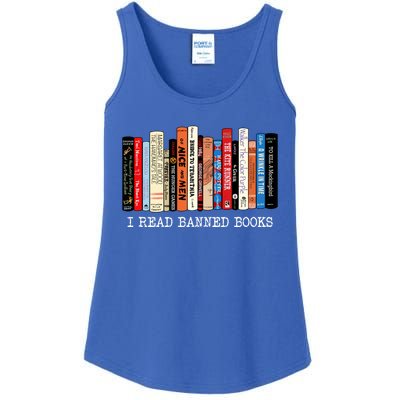 I Read Banned Books Week Librarian Freadom Reader Nerd Gift Ladies Essential Tank