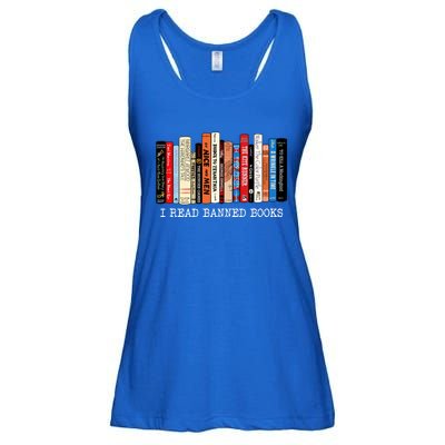 I Read Banned Books Week Librarian Freadom Reader Nerd Gift Ladies Essential Flowy Tank