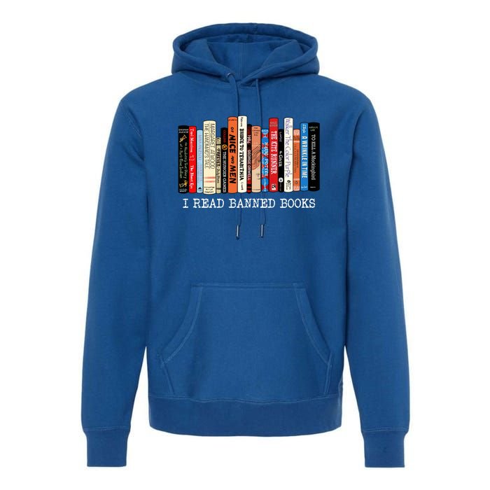 I Read Banned Books Week Librarian Freadom Reader Nerd Gift Premium Hoodie