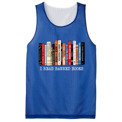 I Read Banned Books Week Librarian Freadom Reader Nerd Gift Mesh Reversible Basketball Jersey Tank