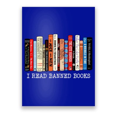 I Read Banned Books Week Librarian Freadom Reader Nerd Gift Poster