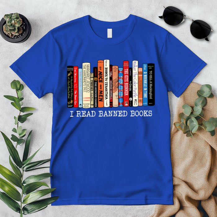 I Read Banned Books Week Librarian Freadom Reader Nerd Gift Premium T-Shirt