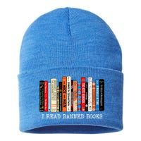 I Read Banned Books Week Librarian Freadom Reader Nerd Gift Sustainable Knit Beanie