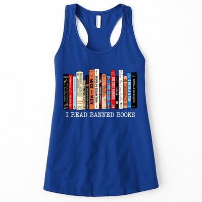 I Read Banned Books Week Librarian Freadom Reader Nerd Gift Womens Tank Top