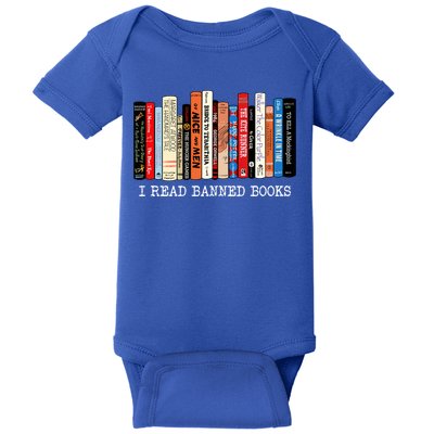 I Read Banned Books Week Librarian Freadom Reader Nerd Gift Baby Bodysuit