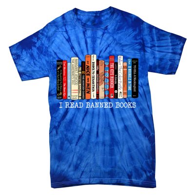 I Read Banned Books Week Librarian Freadom Reader Nerd Gift Tie-Dye T-Shirt