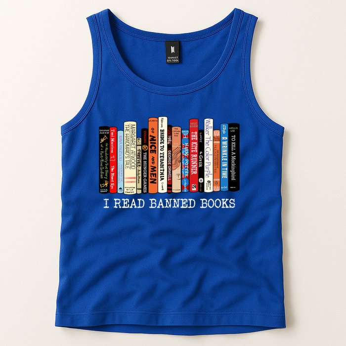 I Read Banned Books Week Librarian Freadom Reader Nerd Gift Tank Top