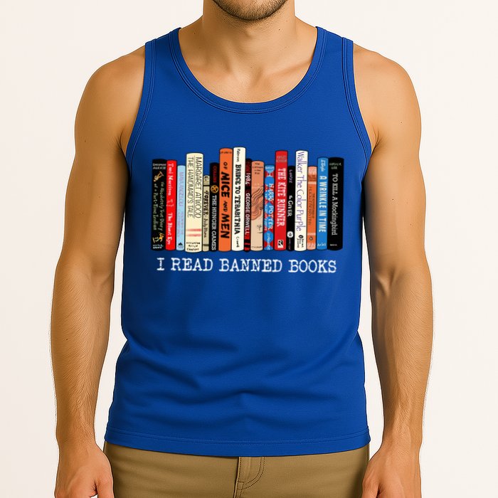 I Read Banned Books Week Librarian Freadom Reader Nerd Gift Tank Top