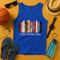 I Read Banned Books Week Librarian Freadom Reader Nerd Gift Tank Top