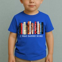 I Read Banned Books Week Librarian Freadom Reader Nerd Gift Toddler T-Shirt