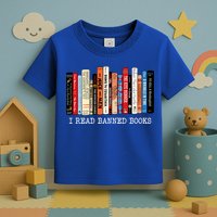 I Read Banned Books Week Librarian Freadom Reader Nerd Gift Toddler T-Shirt