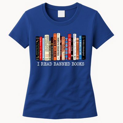 I Read Banned Books Week Librarian Freadom Reader Nerd Gift Womens T-Shirt