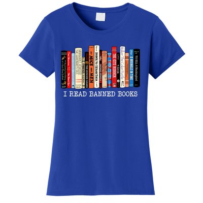 I Read Banned Books Week Librarian Freadom Reader Nerd Gift Women's T-Shirt